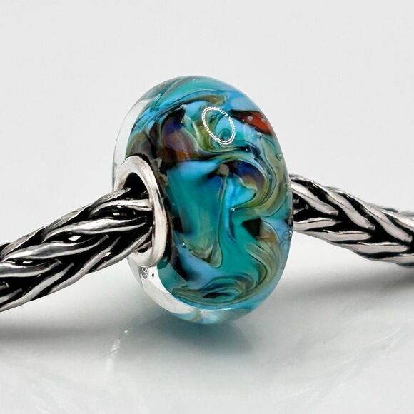 TROLLBEADS Rare Van Gogh Unique #2 LAA 925S colorful swirls, style of the artist - Picture 6 of 10